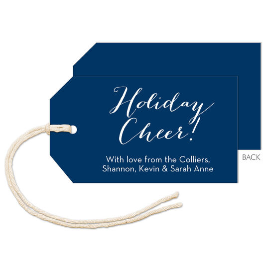 Navy Horizontal Hanging Gift Tags